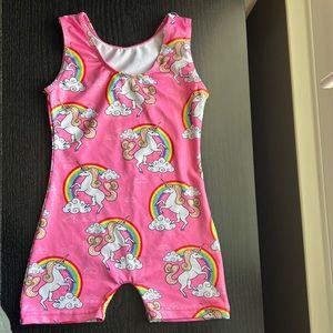 Little girls dance or gymnastics leotard / biketard size 4/5